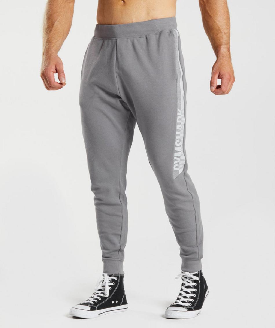 Pantalones Jogger Gymshark Bold React Hombre Gris | CO 3753VRW